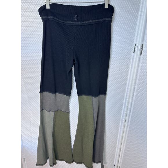 Dolls kill Darker Waves Patchwork Pants Raver goth punk grunge XL Waffle Stretch - Picture 10 of 12